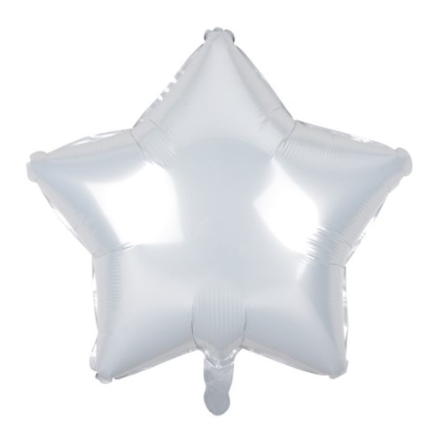 Balon-foliowy-gwiazda-biały-18-cali-na-hel